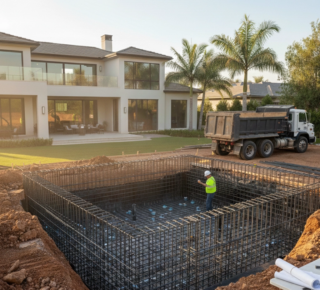 Armado de acero Alberca